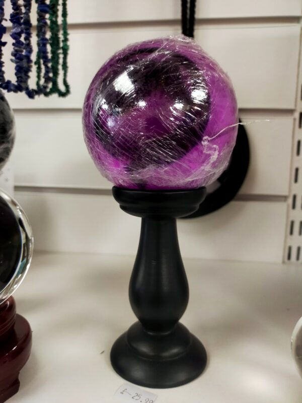 Crystal Ball with Black Stand