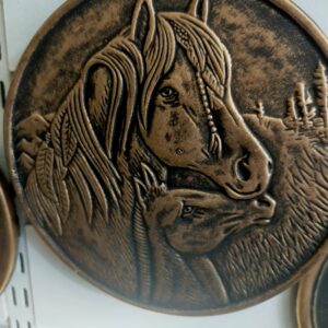Bronze Effect Terracotta Apache Plaque