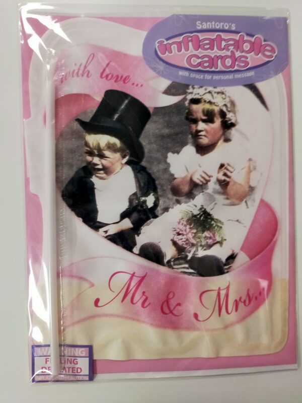 With Love Mr & Mrs Inflatable Card