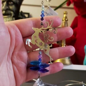 Crystal Fantasy Hanging Reindeer