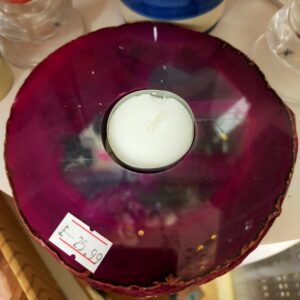 Pink Agate Tealight Holder