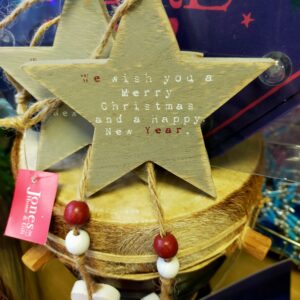 Wooden Christmas Star Sign