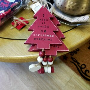Wooden Christmas Tree Sign