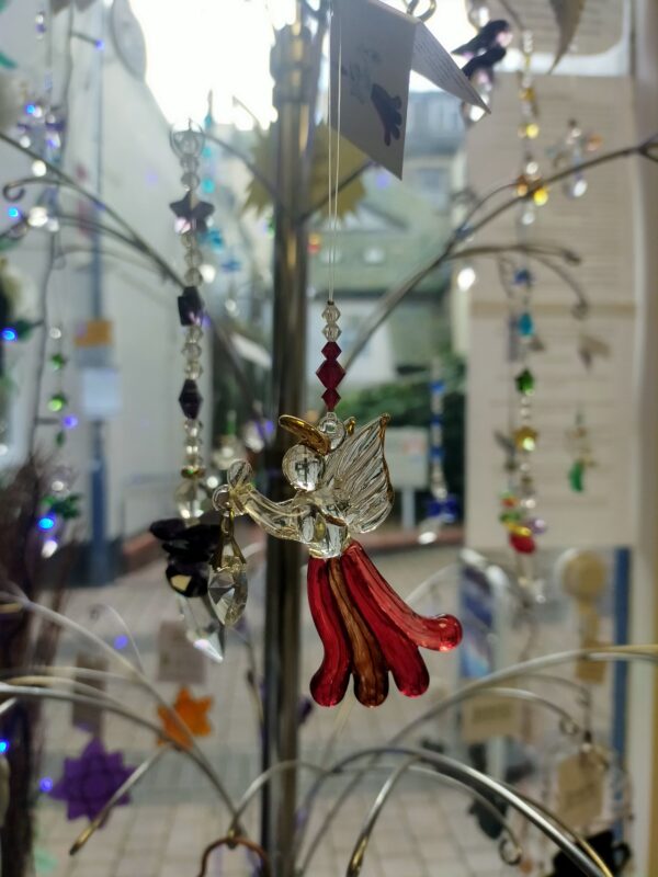 Angel Hanging Crystal - Garnet