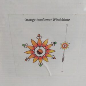 Orange Sunflower Windchime