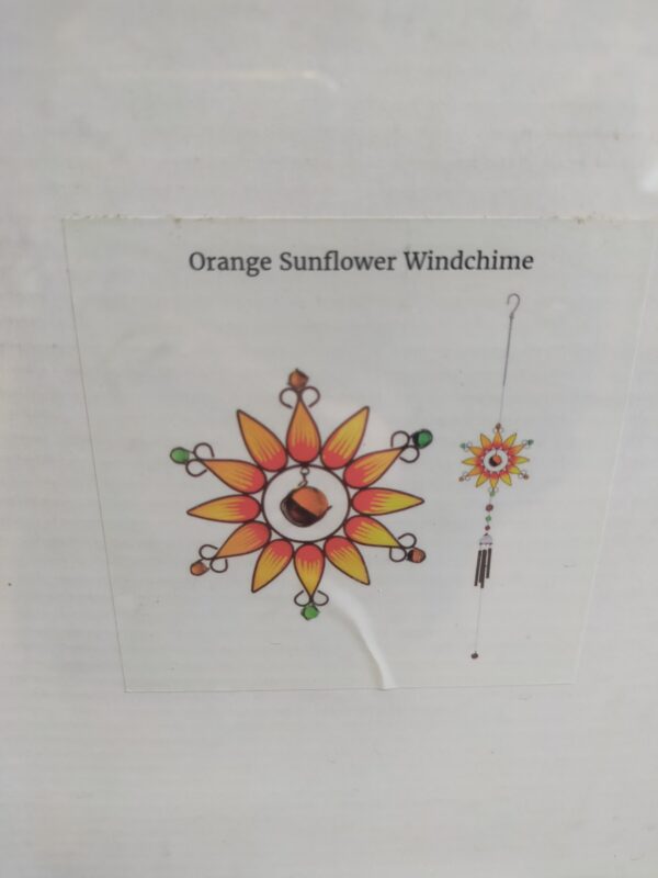 Orange Sunflower Windchime