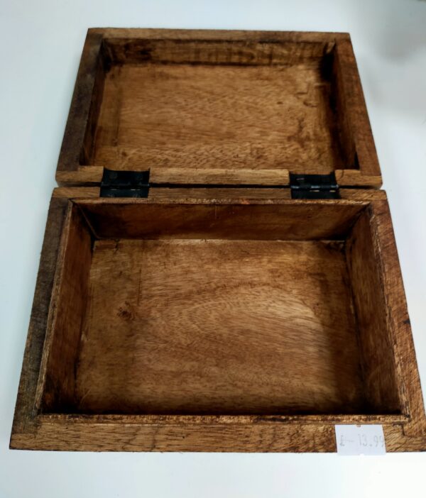 Wooden Box with Carved Triple Moon - Image 2