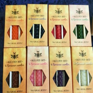 Blessed Bee Box of 6 Beeswax Candles