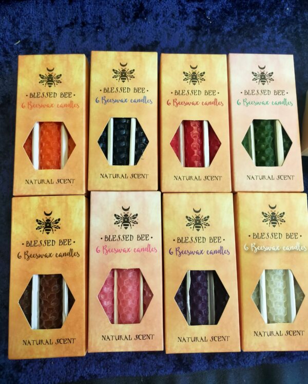 Blessed Bee Box of 6 Beeswax Candles